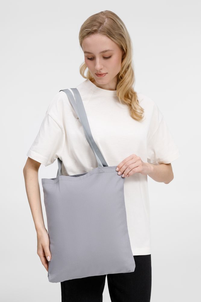 Шопер B4, серый с серыми ручками — изображение 4