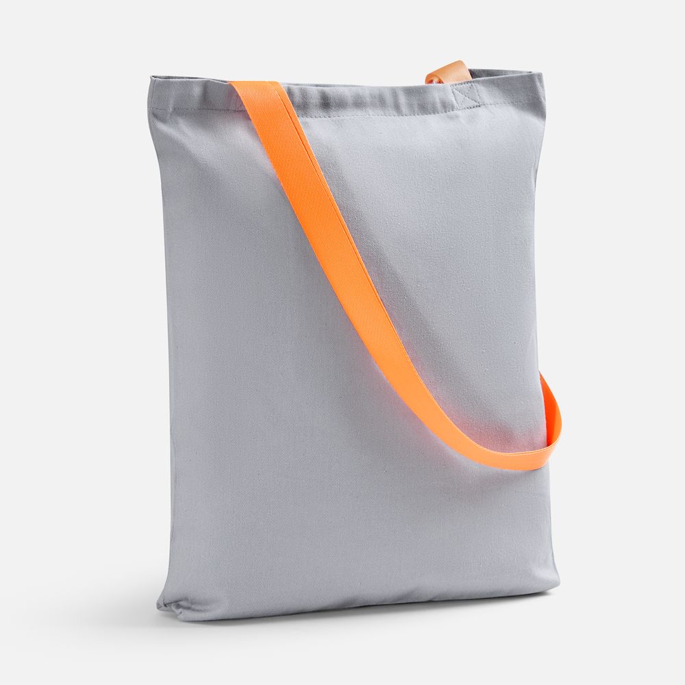 Шопер B4, серый с оранжевыми ручками — изображение 2