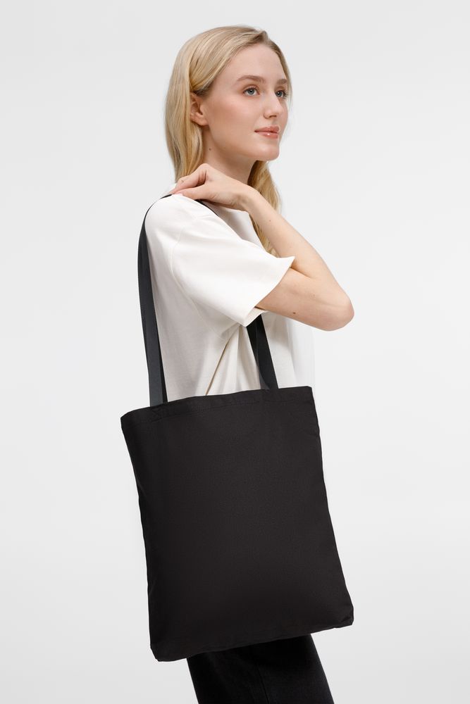 Шопер B4, черный с черными ручками — изображение 4