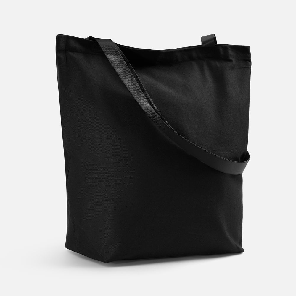 Шопер B5, черный с черными ручками — изображение 2