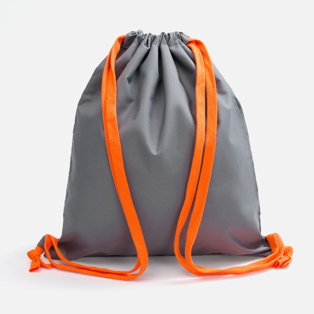 Рюкзак B3, серый с оранжевыми лямками — изображение 3
