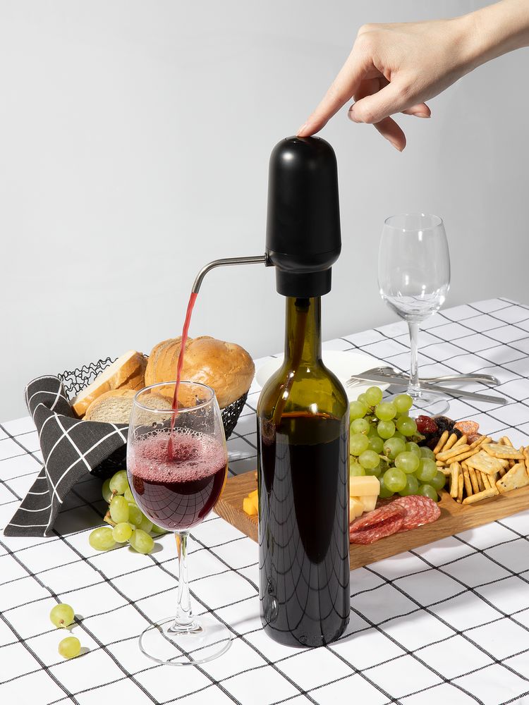 Электрический аэратор-дозатор для вина Lonks, черный — изображение 3