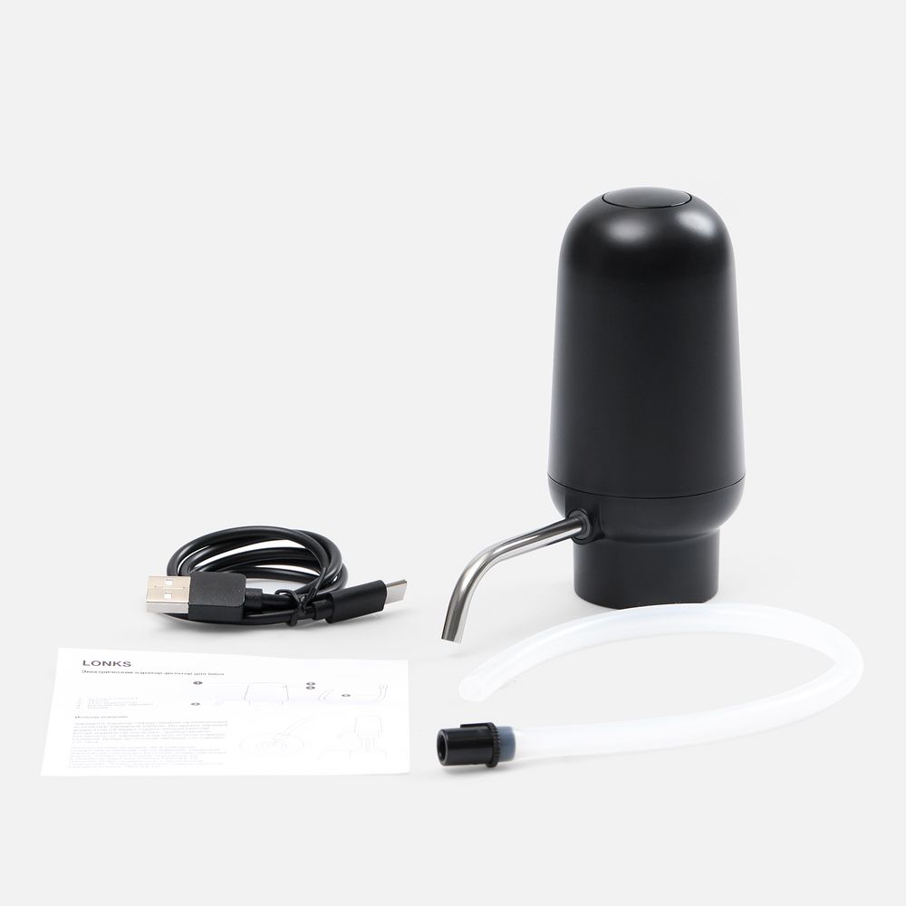 Электрический аэратор-дозатор для вина Lonks, черный — изображение 9