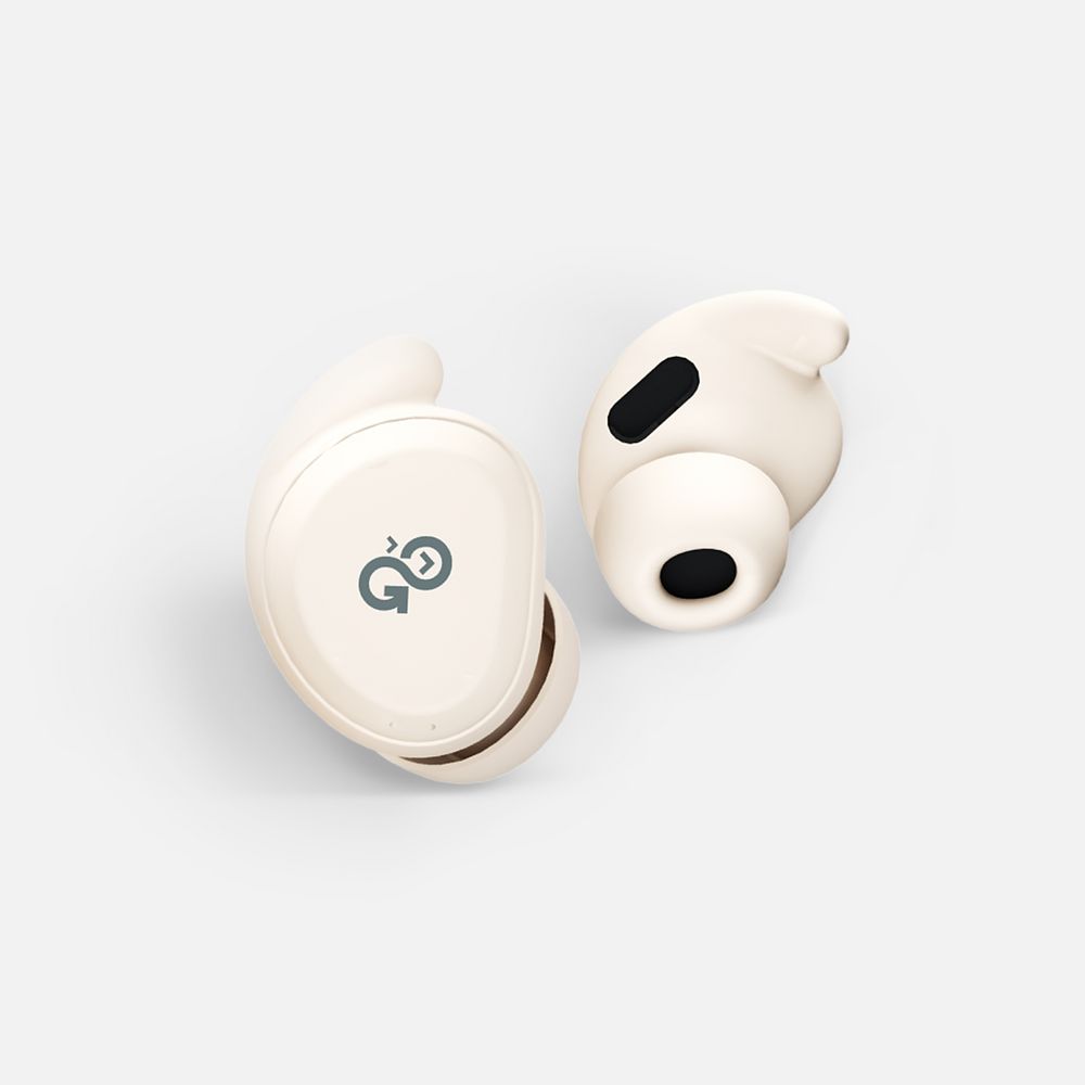 Беспроводные наушники для сна CityBuds S, белые (слоновая кость) — изображение 4