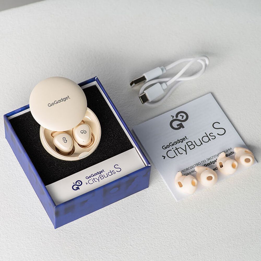 Беспроводные наушники для сна CityBuds S, белые (слоновая кость) — изображение 6