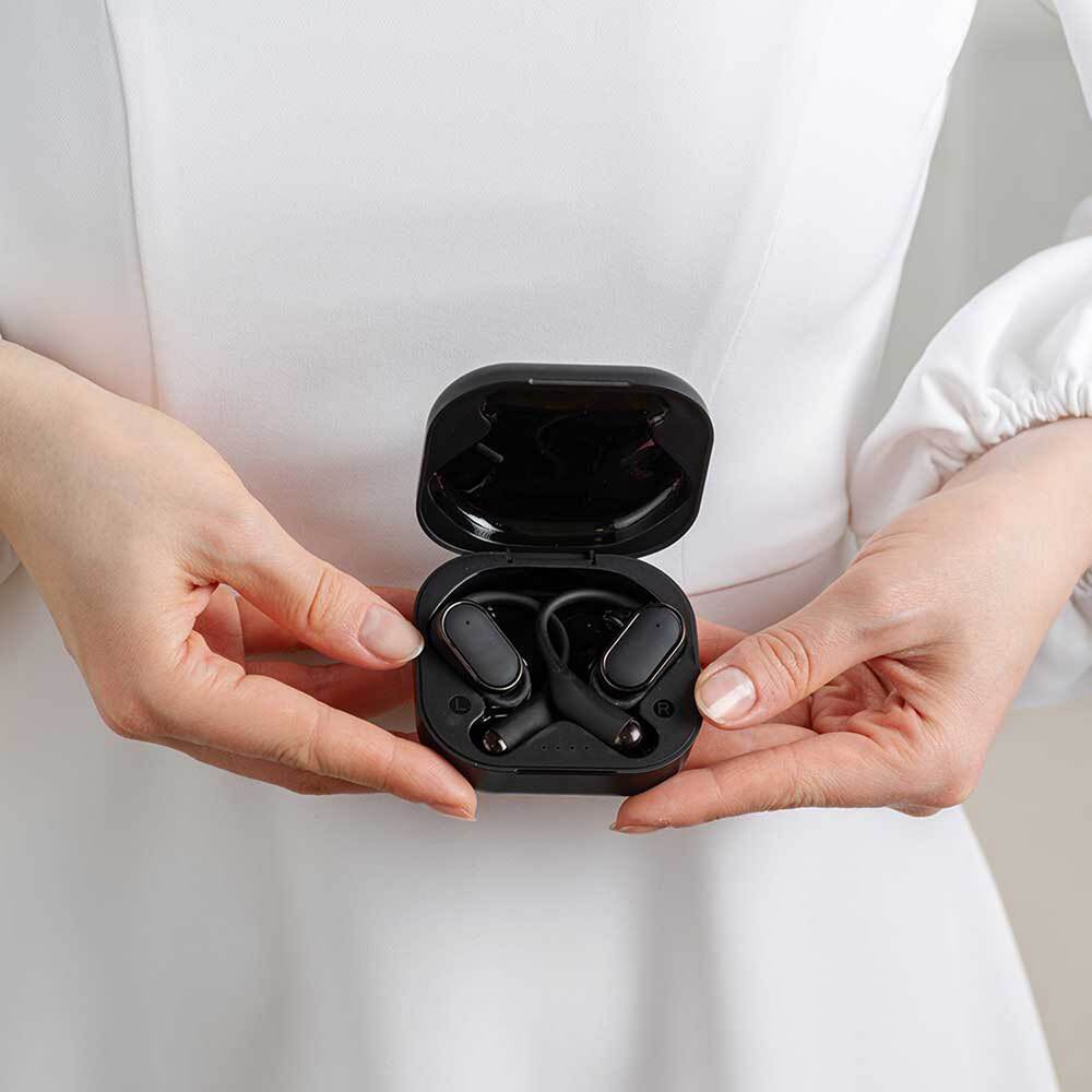 Беспроводные наушники для спорта OpenAir, черные — изображение 6