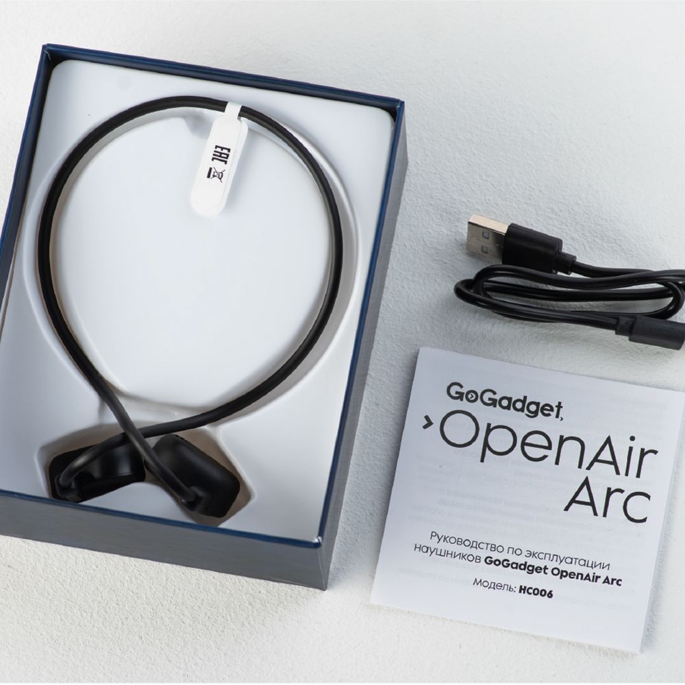 Беспроводные наушники OpenAir Arc, черные — изображение 5