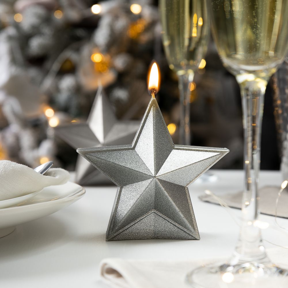 Свеча High Five, серебристая — изображение 4