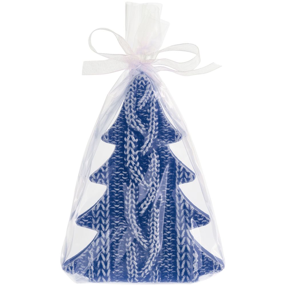 Свеча Kniteam, елка, синяя — изображение 3