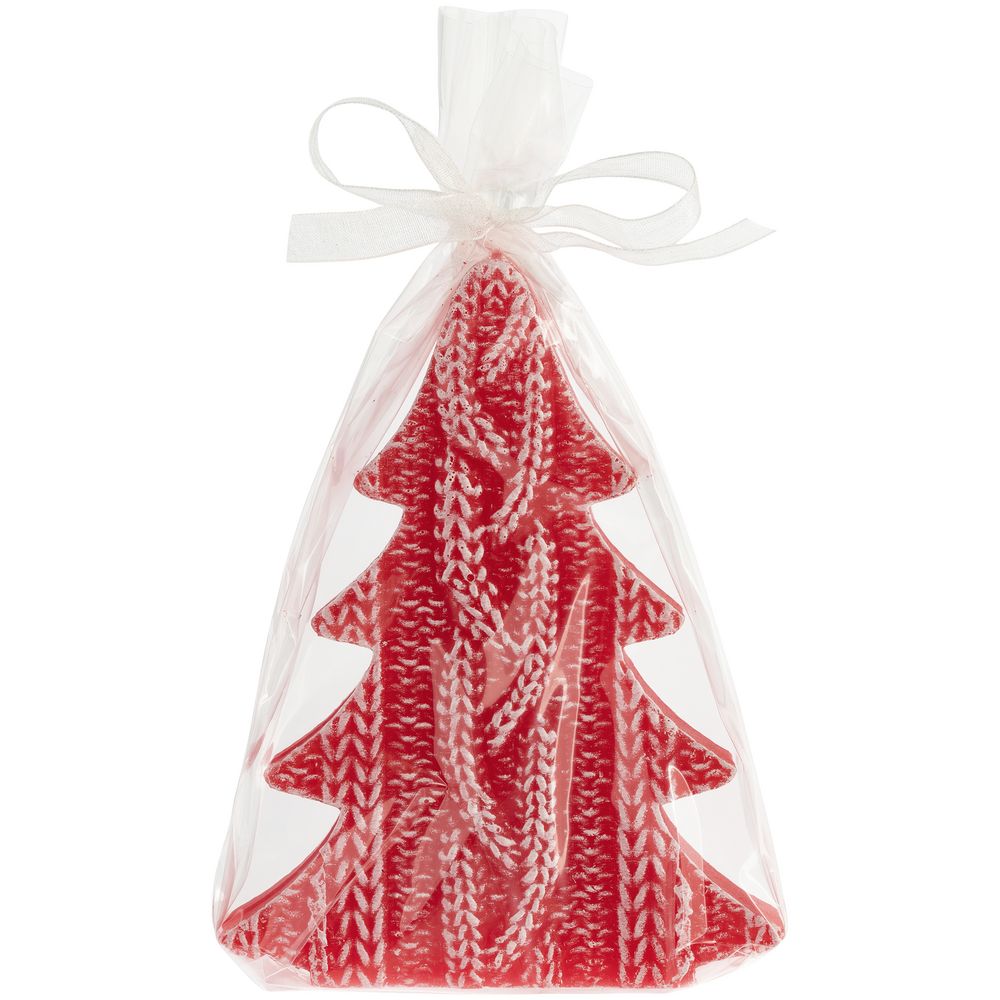 Свеча Kniteam, елка, красная — изображение 3