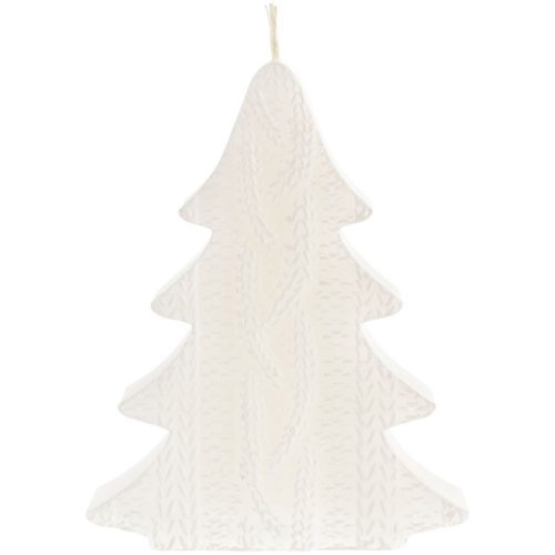 Свеча Kniteam, елка, белая
