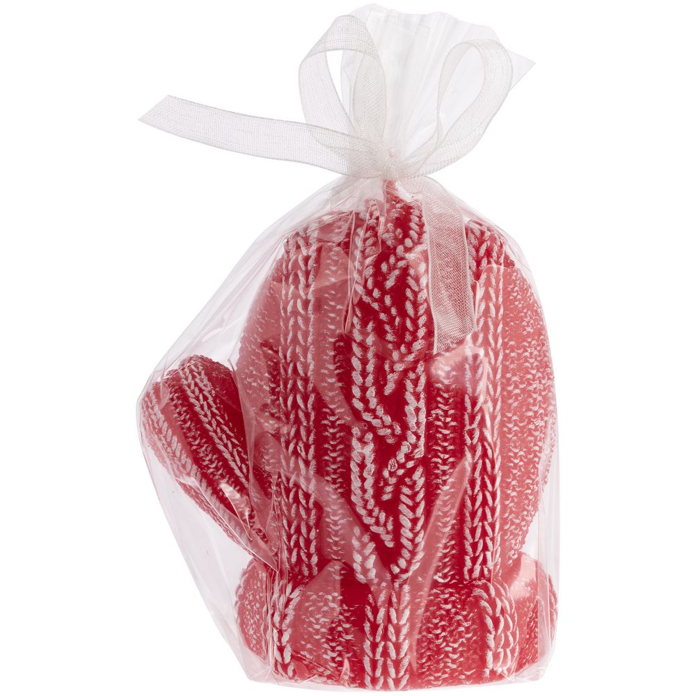 Свеча Kniteam, варежка, красная — изображение 3