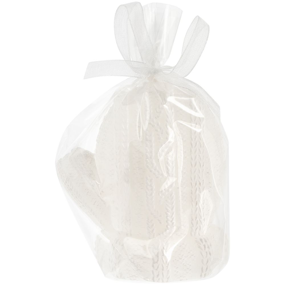 Свеча Kniteam, варежка, белая — изображение 3