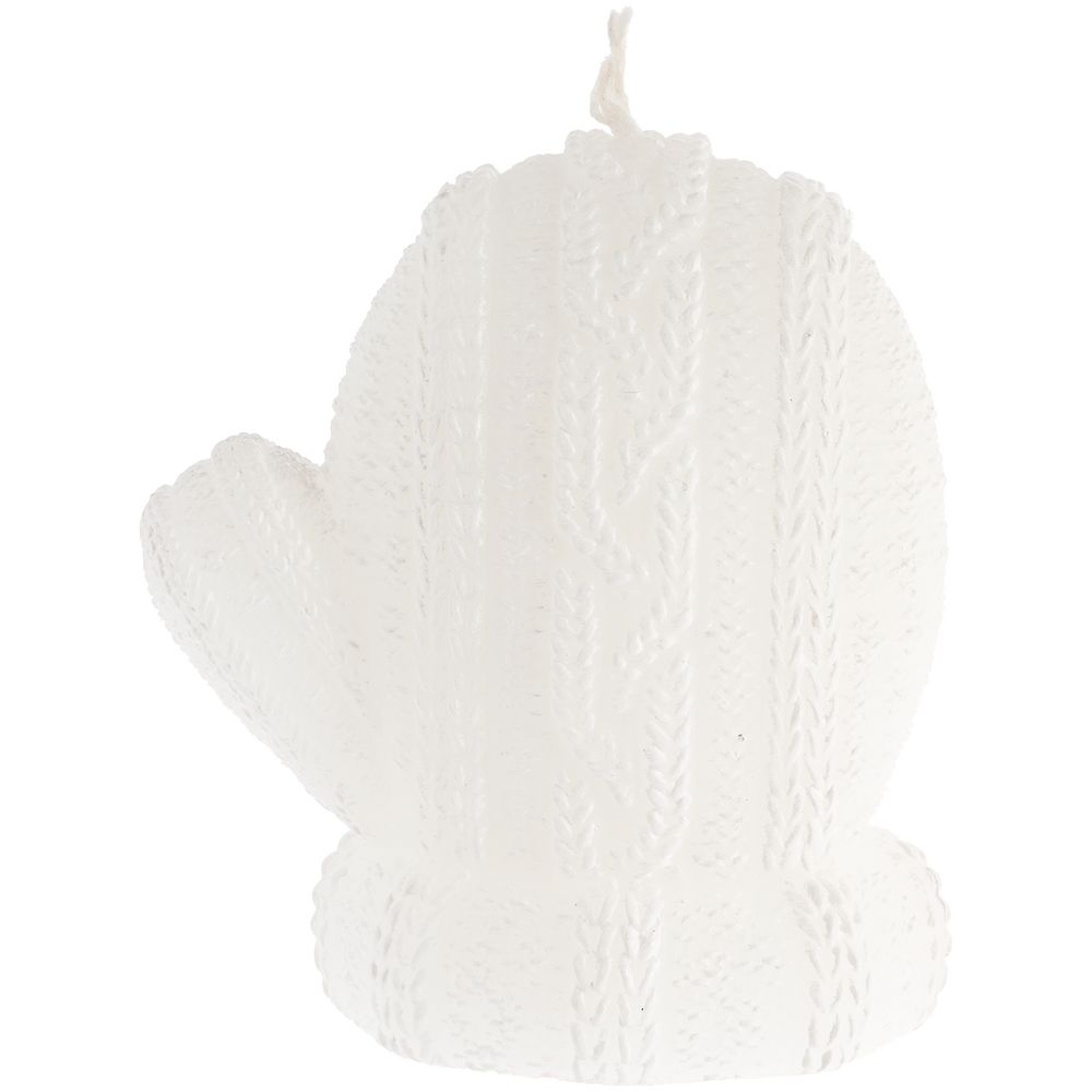 Свеча Kniteam, варежка, белая — изображение 2