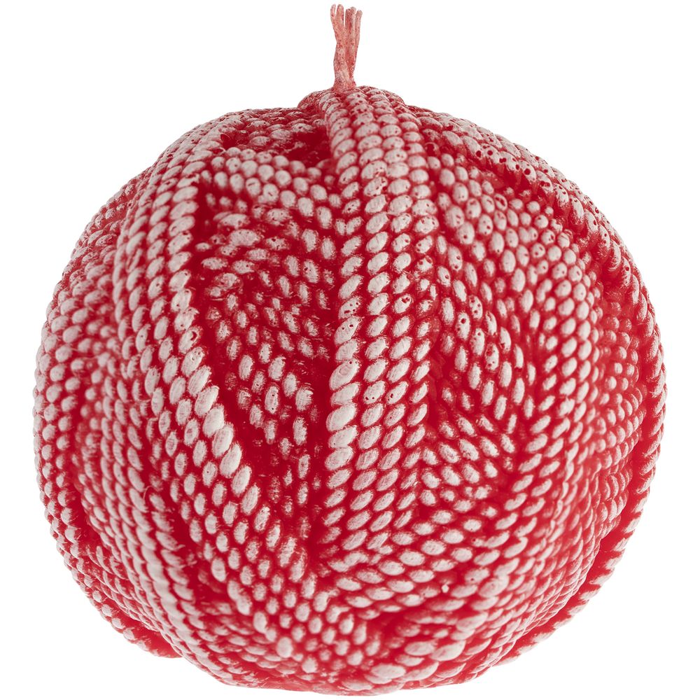 Свеча Kniteam, клубок, красный — изображение 2