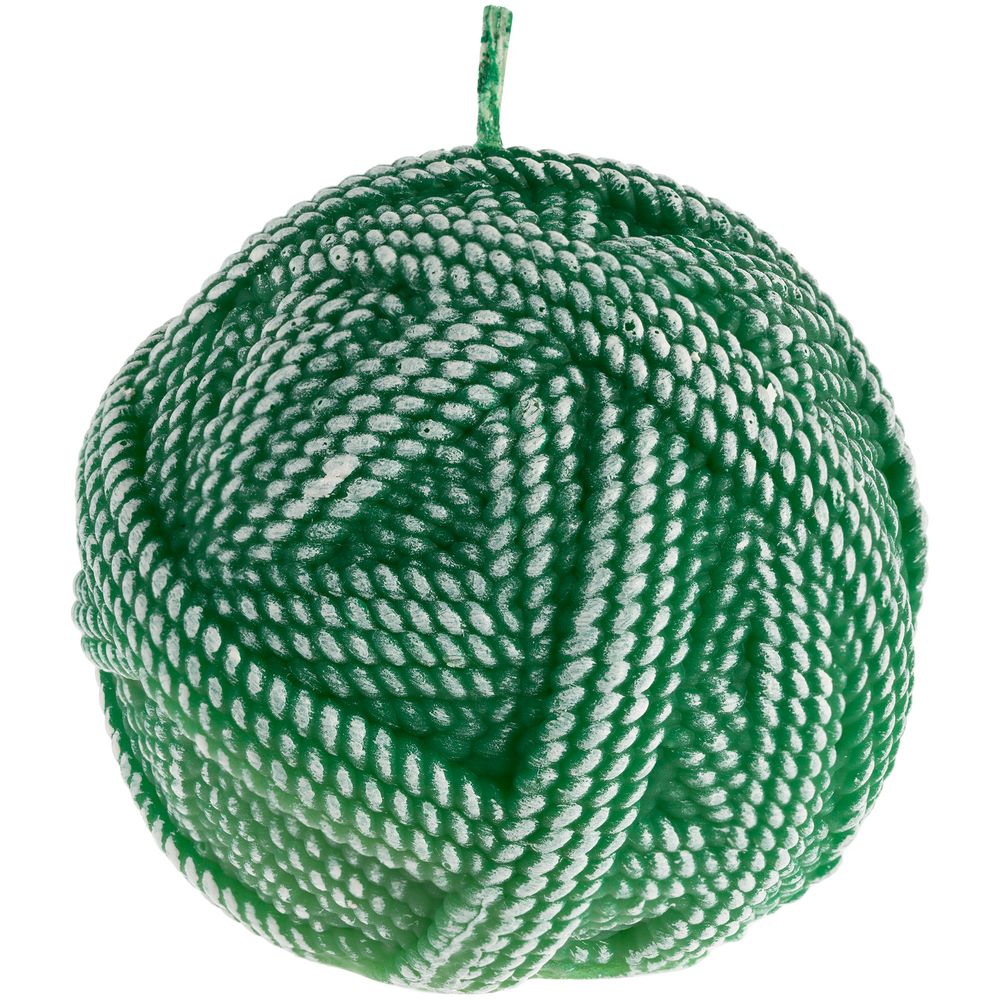 Свеча Kniteam, клубок, зеленый — изображение 2