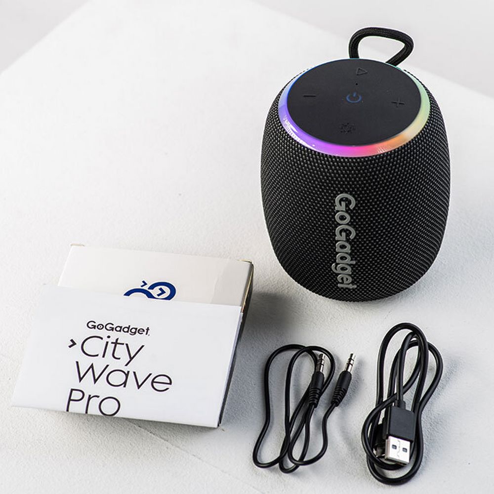 Водонепроницаемая колонка c подсветкой CityWave Pro, черная — изображение 4