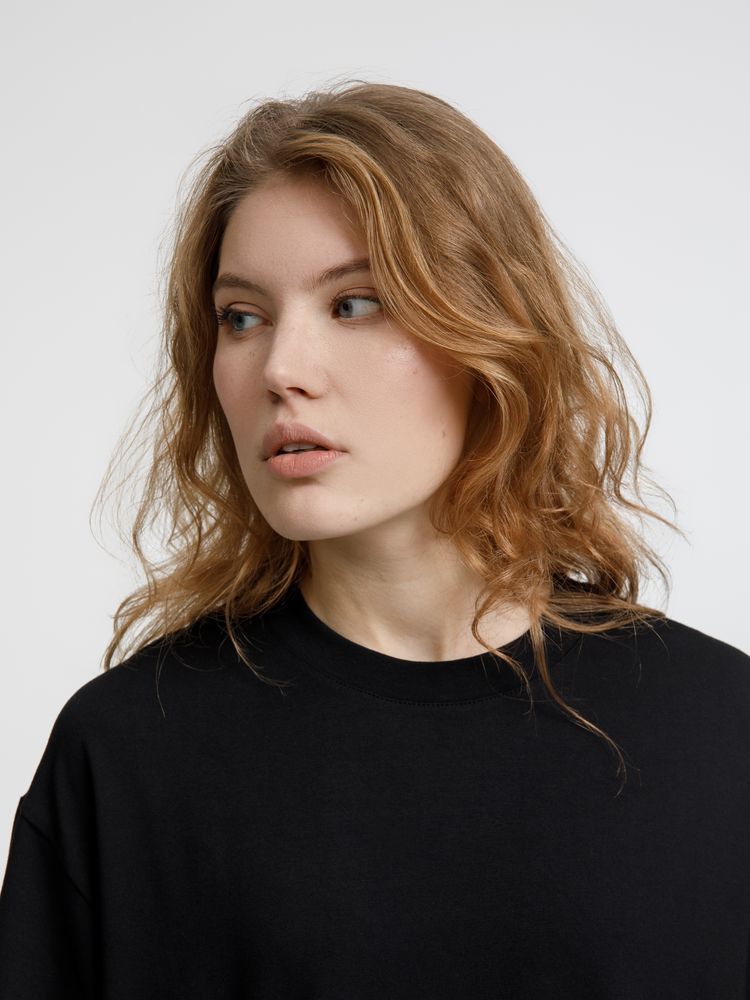 Футболка оверсайз унисекс Lavinia, черная — изображение 6