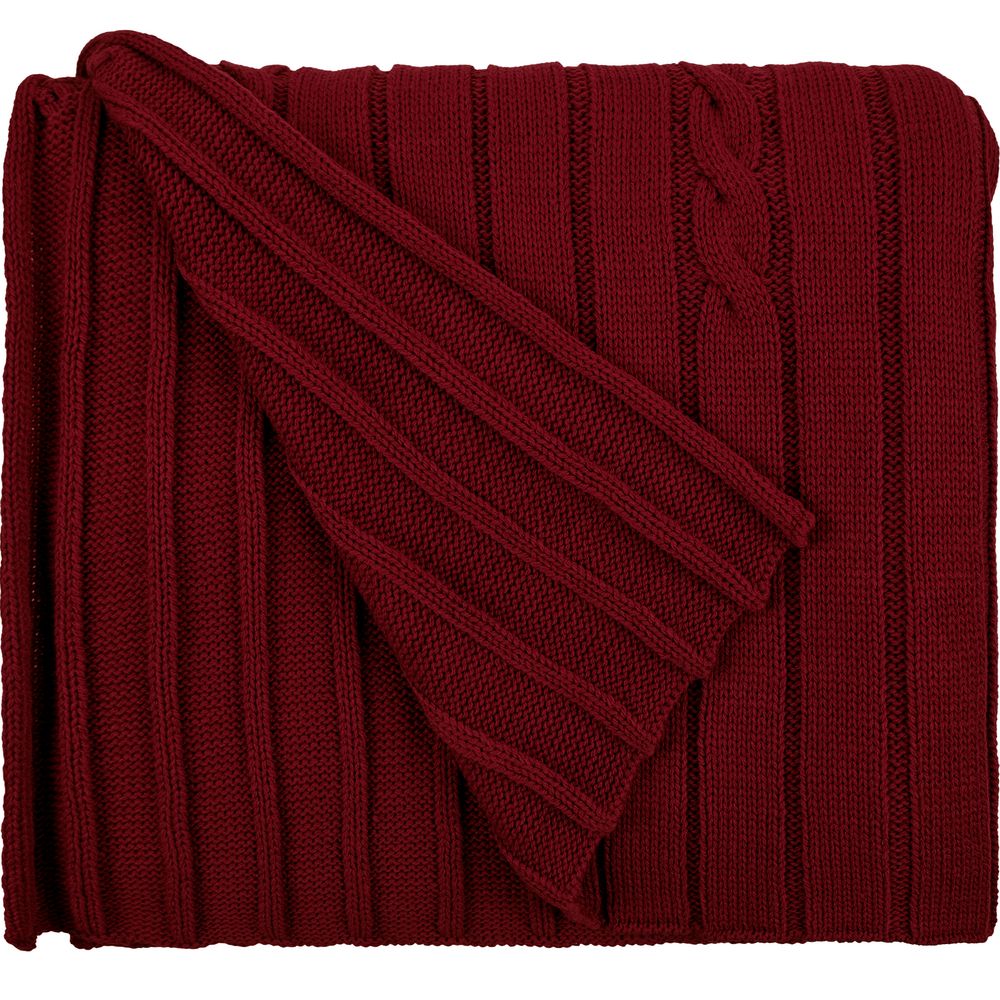 Плед Tressa, темно-красный — изображение 3