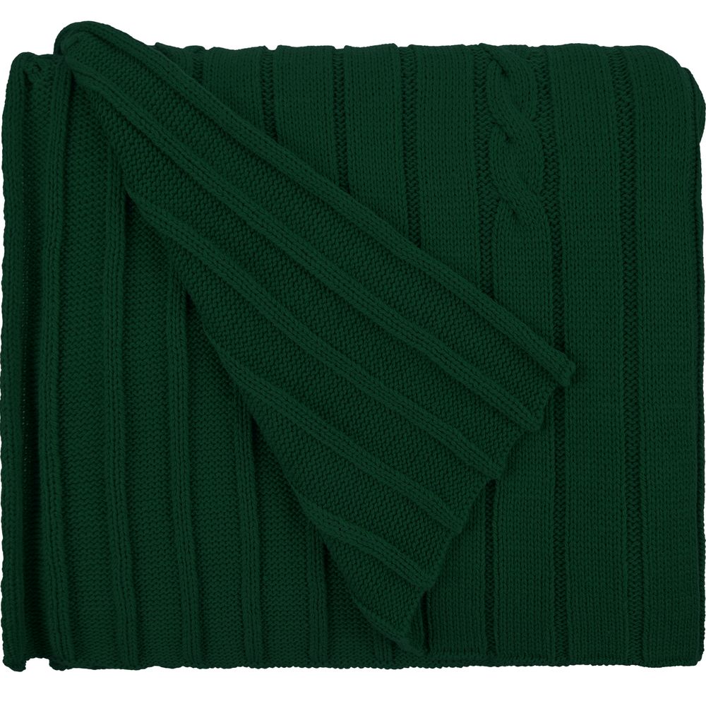 Плед Tressa, темно-зеленый — изображение 3