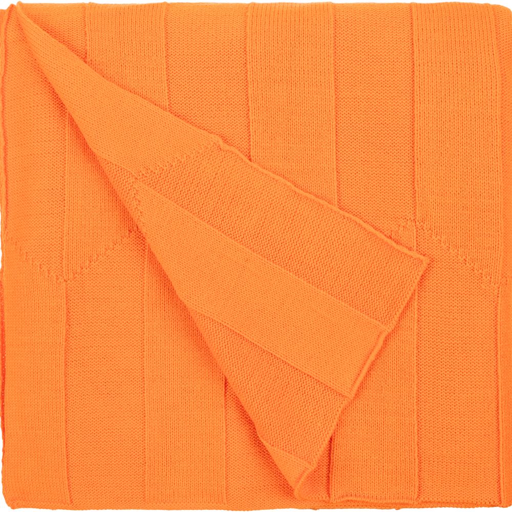 Плед Rombus, оранжевый (апельсин) — изображение 4