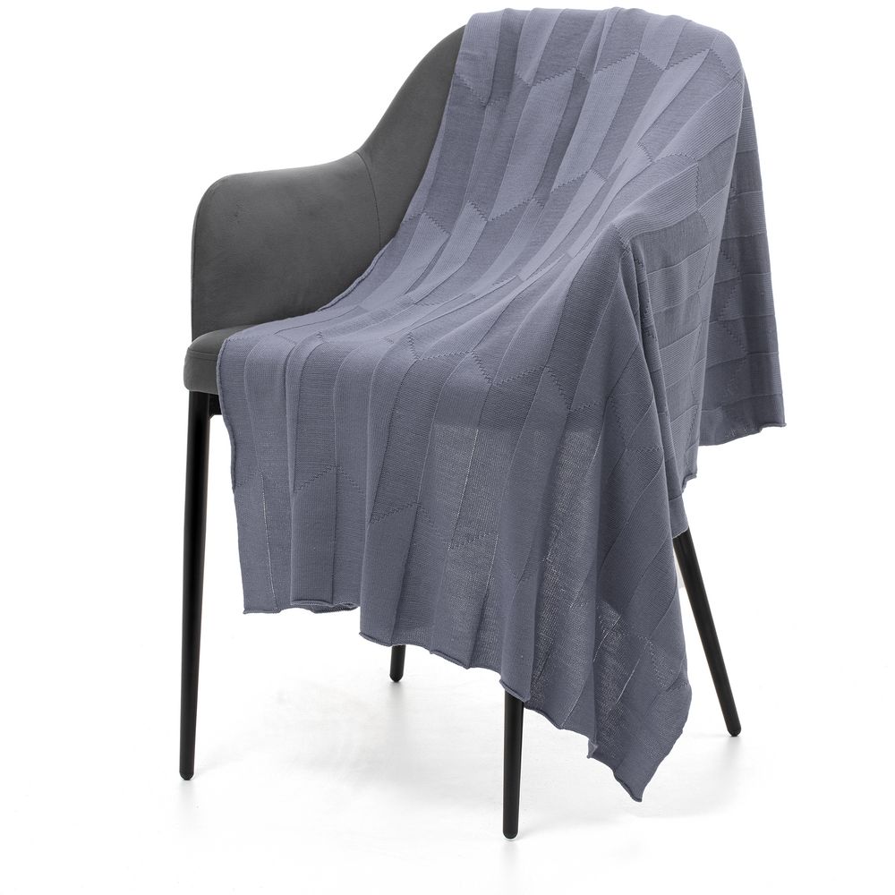 Плед Rombus, серый (стальной) — изображение 2