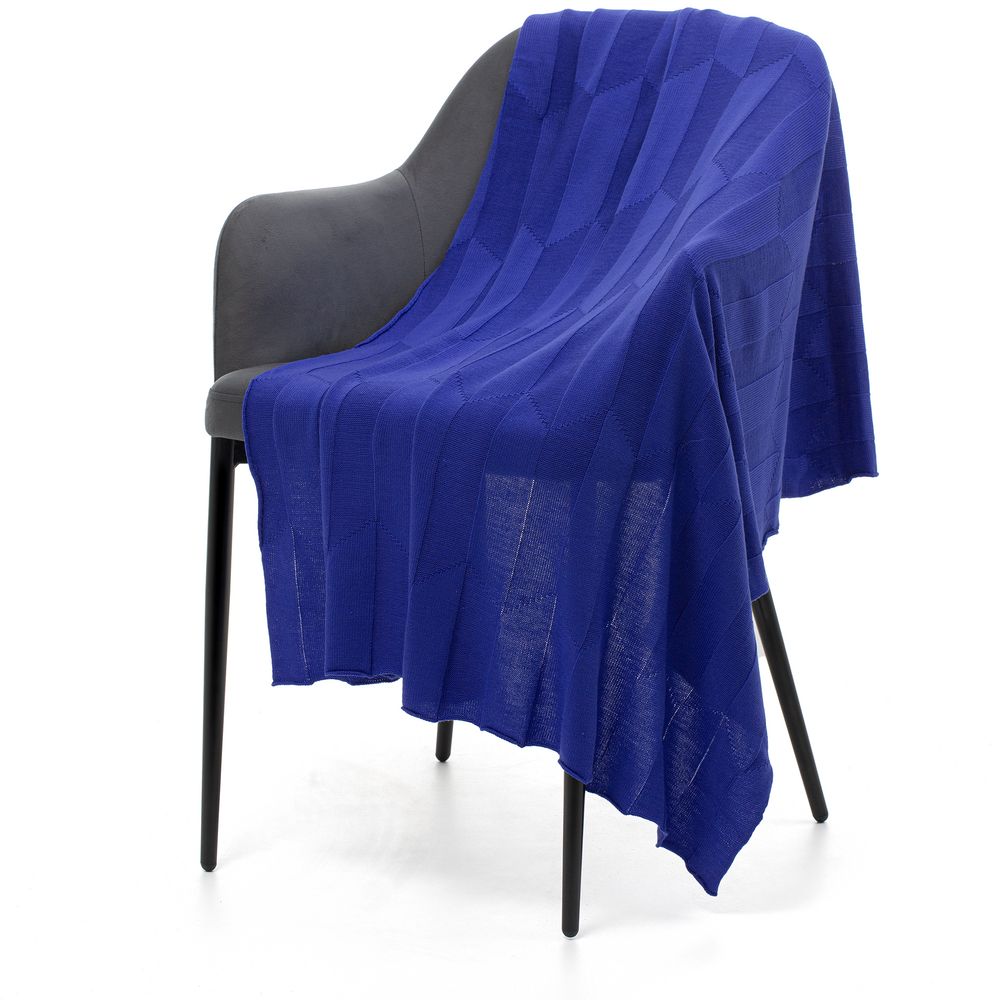 Плед Rombus, синий (василек) — изображение 2