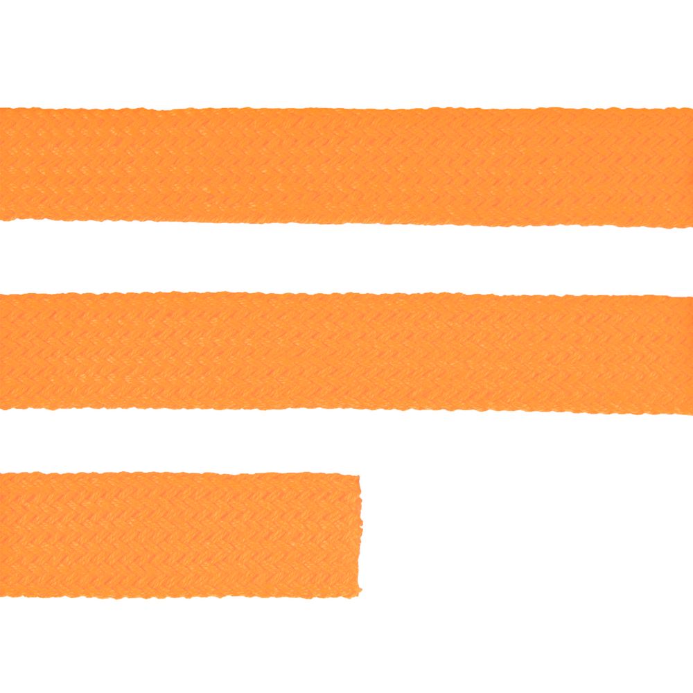 Плоский шнур Cord M, оранжевый неон, 70 см — изображение 3