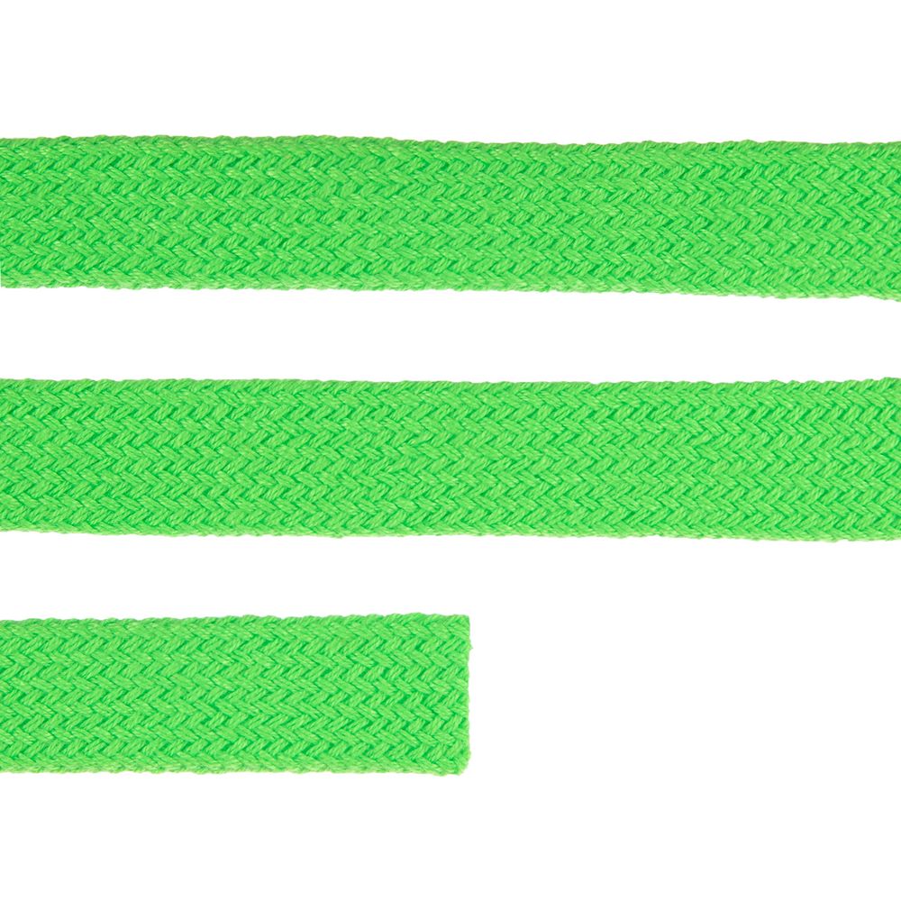 Плоский шнур Cord M, зеленый неон, 60 см — изображение 3