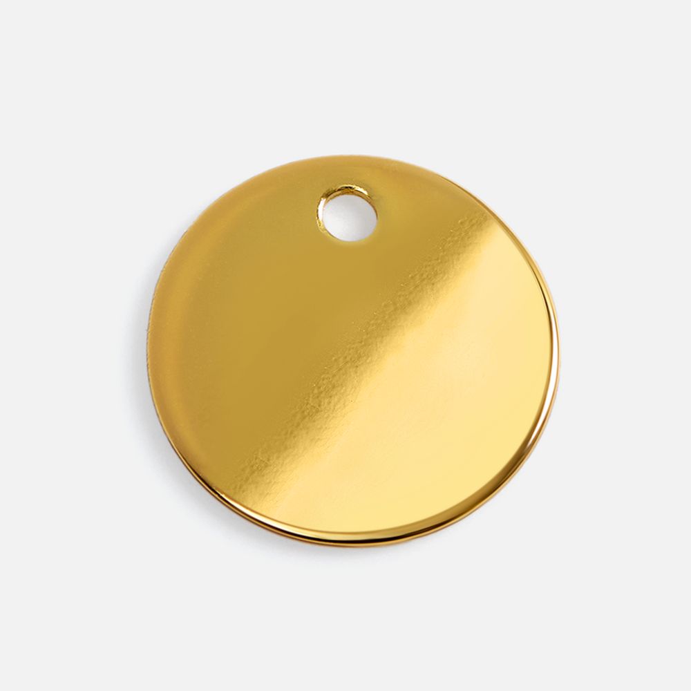 Шильдик металлический Alfa Sirkel, золотистый глянцевый — изображение 2