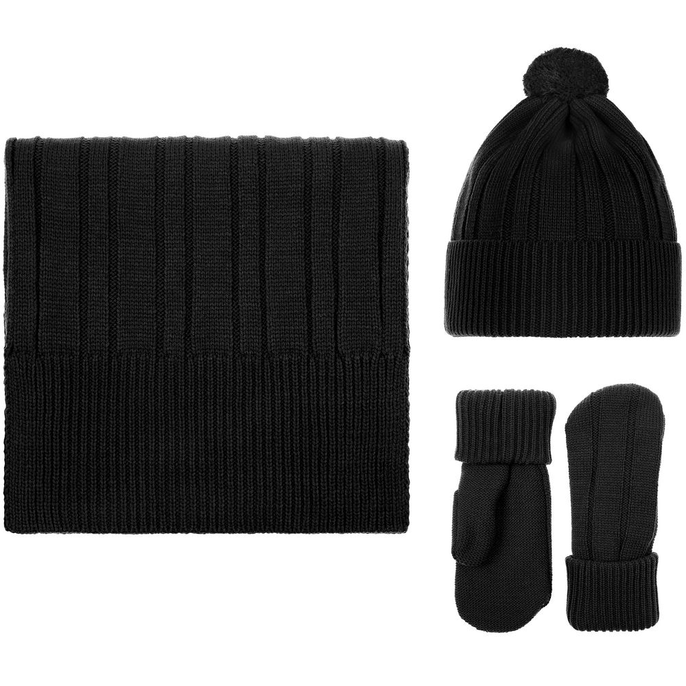 Шапка Knit Beat, черная — изображение 5