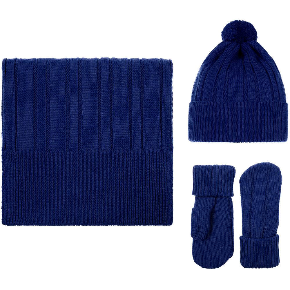 Шапка Knit Beat, темно-синяя — изображение 5