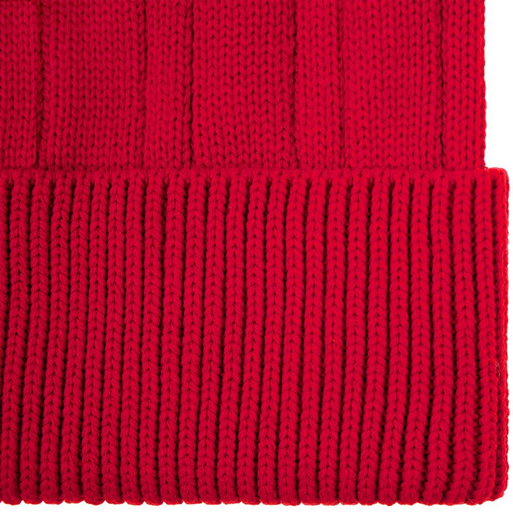 Шапка Knit Beat, красная — изображение 4