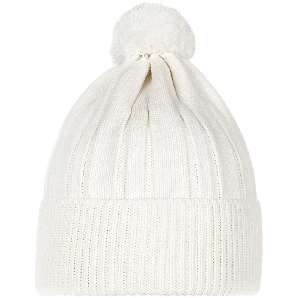 Шапка Knit Beat, белая (молочная) — изображение 3