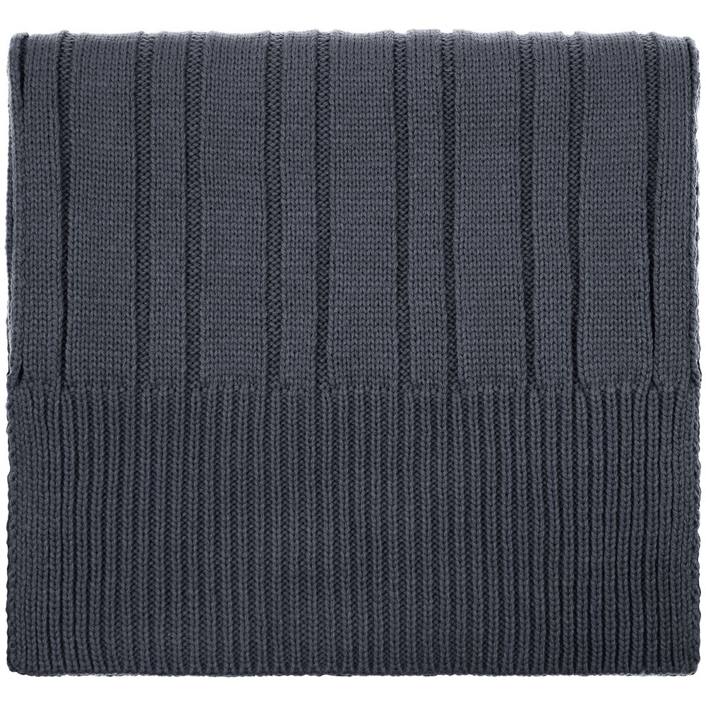 Шарф Knit Beat, серый (графит) — изображение 3
