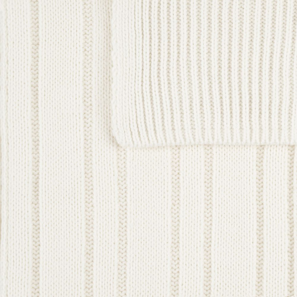 Шарф Knit Beat, белый (молочный) — изображение 5