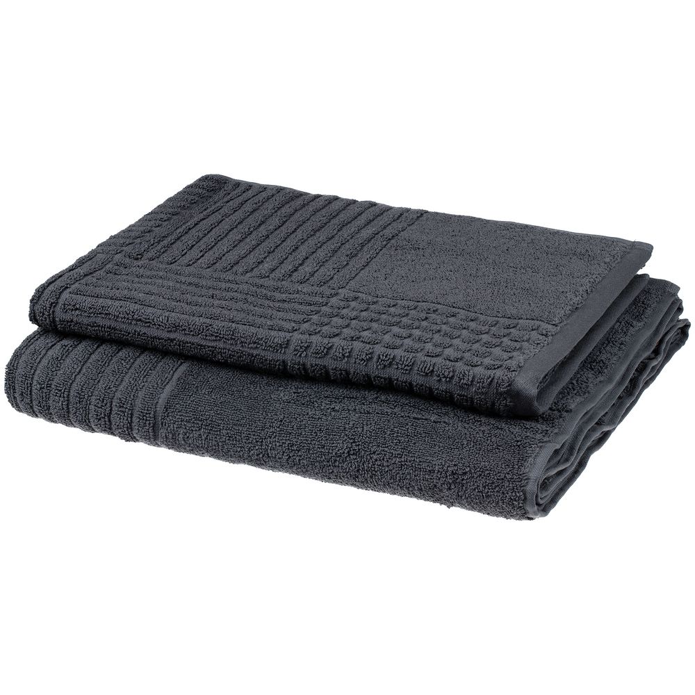Полотенце Farbe, среднее, темно-серое — изображение 9