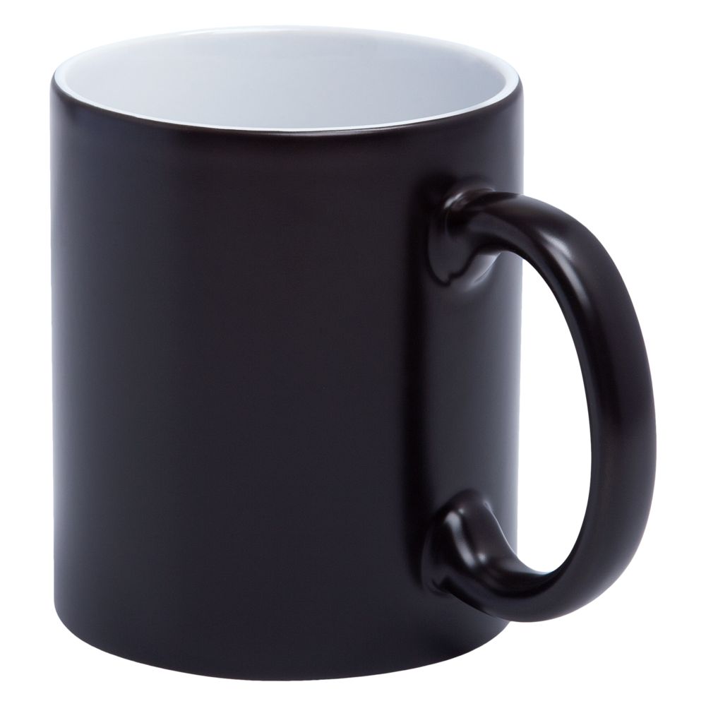 Кружка «Хамелеон», ver.2, матовая , черная — изображение 3