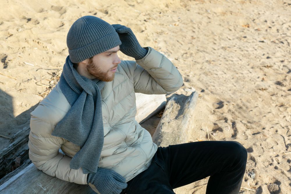 Шарф Bernard, серый меланж — изображение 11