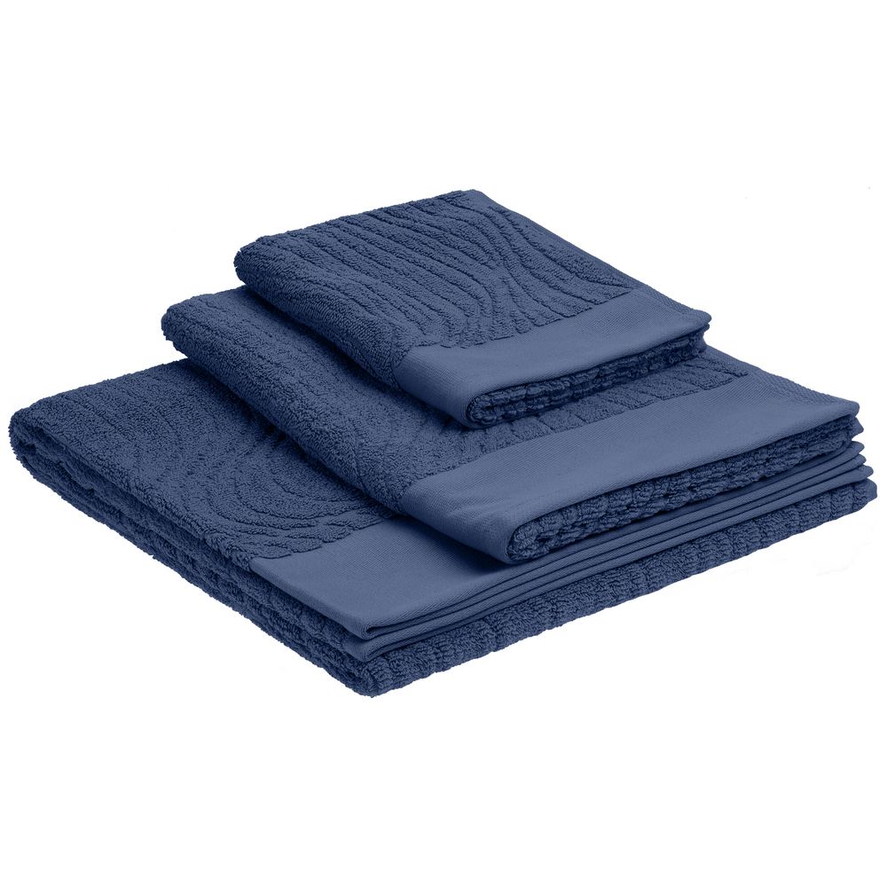 Полотенце New Wave, среднее, синее — изображение 5