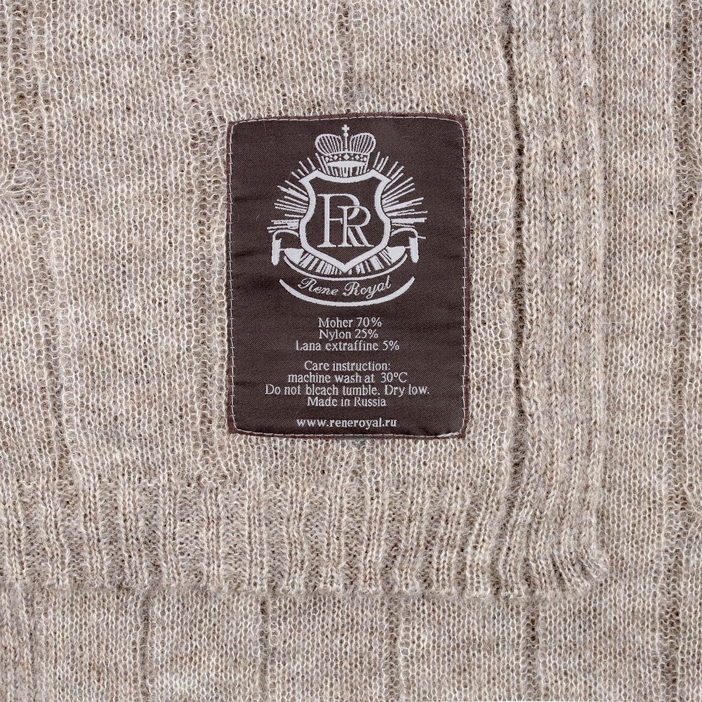 Плед Grasse, бежево-серый — изображение 5