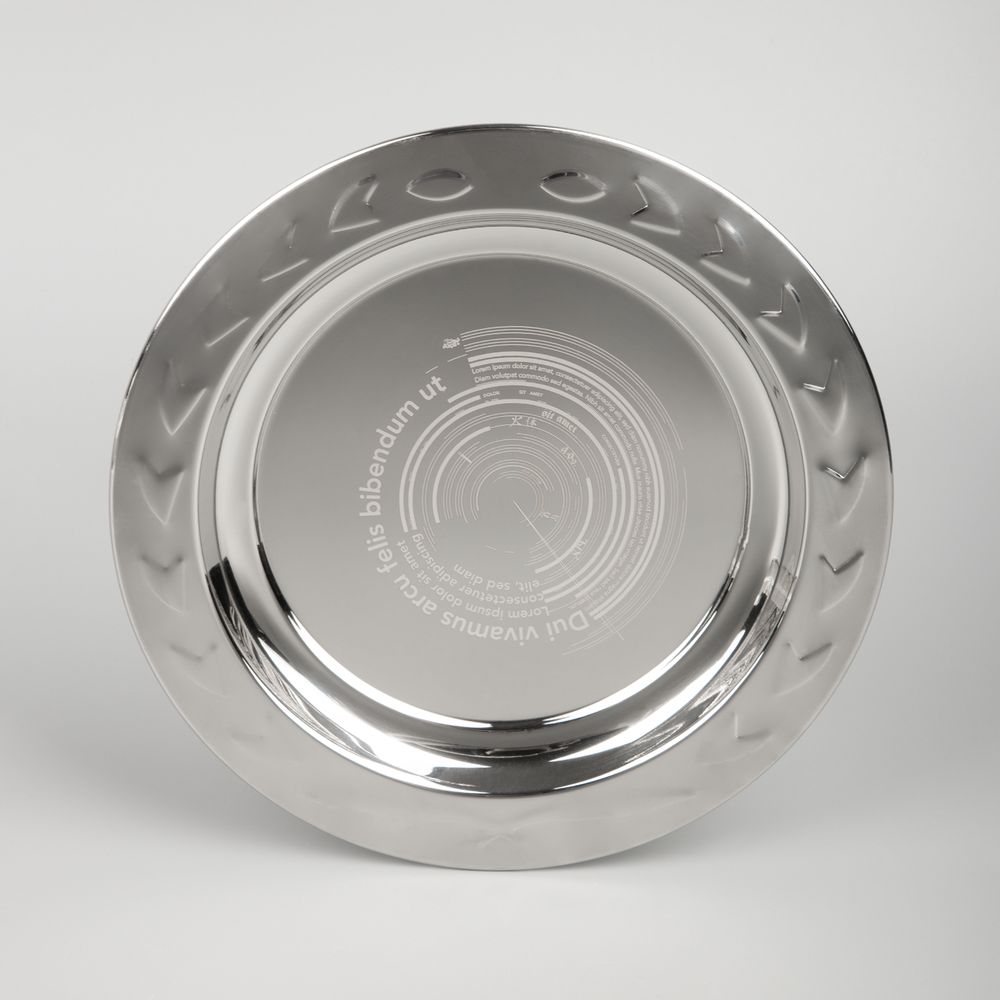 Тарелка наградная «Круг почета», серебристая — изображение 3