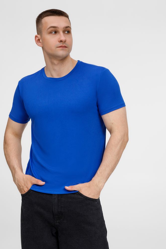Футболка унисекс Senti, ярко-синяя — изображение 9
