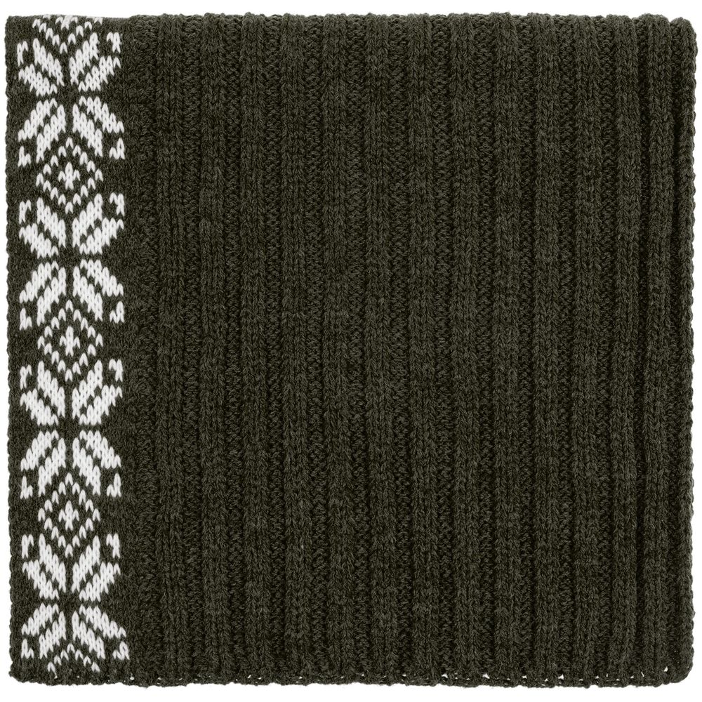 Шарф Eira, зеленый (оливковый) — изображение 3