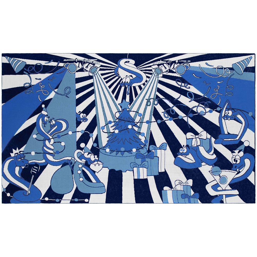 Плед Snake Your Body, синий — изображение 2