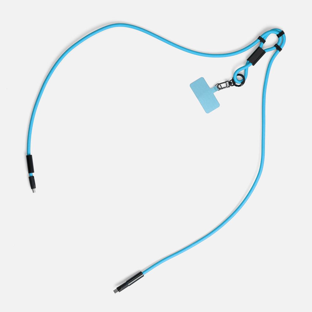 Кабель-ланьярд energyFlex Power Delivery 60 Вт, синий — изображение 3