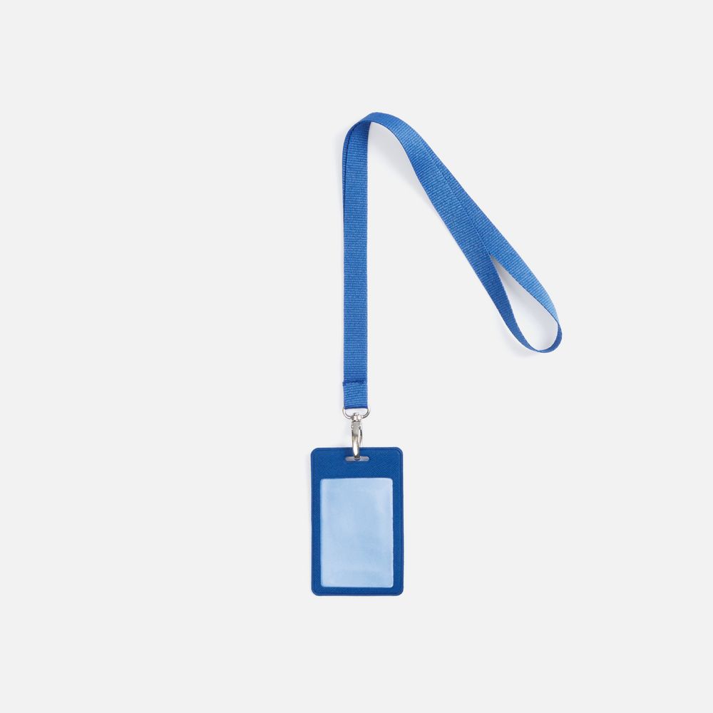 Лента для бейджа Pin, синяя — изображение 3