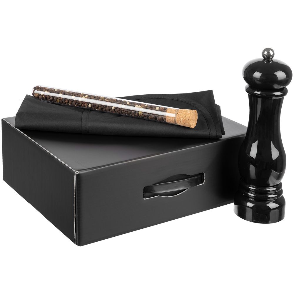 Набор Gambit с мельницей и фартуком, черный — изображение 2