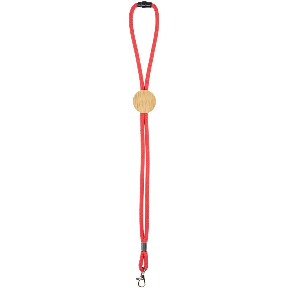 Шнурок для бейджа Tube Wood, красный — изображение 8