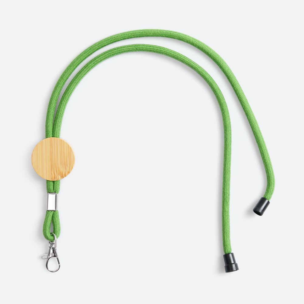 Шнурок для бейджа Tube Wood, зеленый — изображение 2